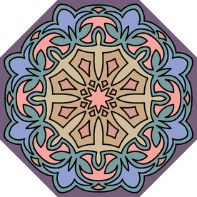 古典少数民族花纹底纹矢量