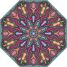 古典少数民族花纹底纹矢量