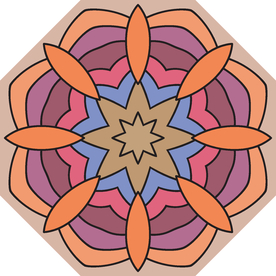 古典少数民族花纹底纹矢量