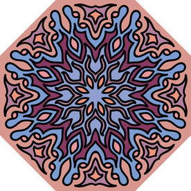 古典少数民族花纹底纹矢量