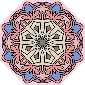 古典少数民族花纹底纹矢量