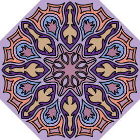 古典少数民族花纹底纹矢量