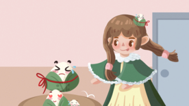 人物生活场景卡通插画