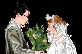 人物生活场景卡通插画