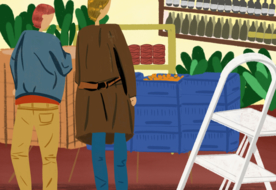 人物生活场景卡通插画