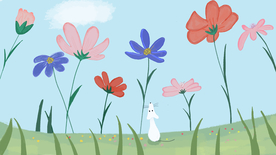 创意风景卡通插画