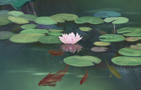 创意风景卡通插画