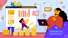 人物生活场景卡通插画