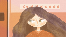 人物生活场景卡通插画