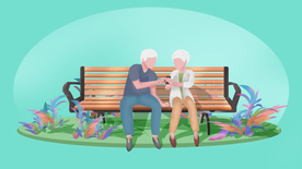 人物生活场景卡通插画