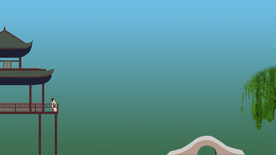 唯美风景创意插画