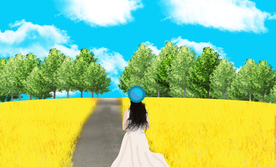 唯美风景创意插画