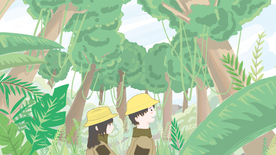 唯美风景创意插画