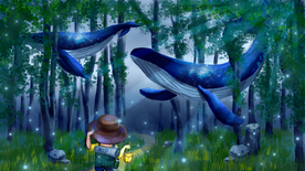 唯美风景创意插画