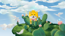 唯美风景创意插画