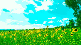 唯美风景创意插画