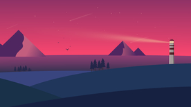 唯美风景创意插画