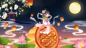 中秋节主题卡通插画