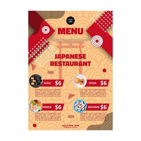 餐牌 价目表 传单