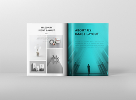 竖版杂志画册PSD贴图样机模板