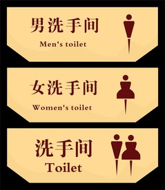 洗手间标识