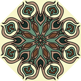 古典少数民族花纹底纹矢量