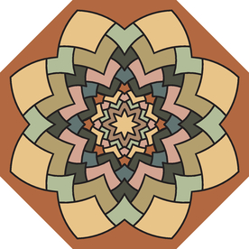 古典少数民族花纹底纹矢量