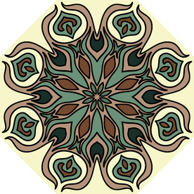 古典少数民族花纹底纹矢量