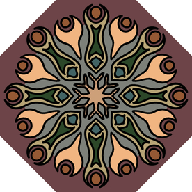 古典少数民族花纹底纹矢量