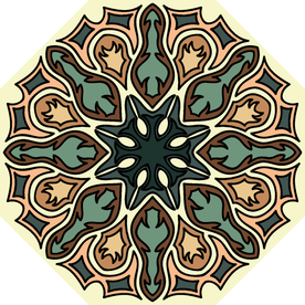 古典少数民族花纹底纹矢量