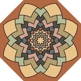 古典少数民族花纹底纹矢量