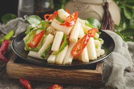 莲藕萝卜食材背景海报素材