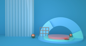 展台立体促销活动背景海报素材