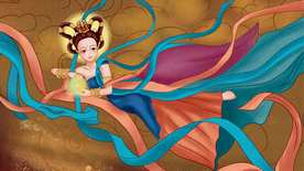 卡通创意人物配图插画