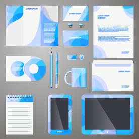 现代企业VI模板矢量