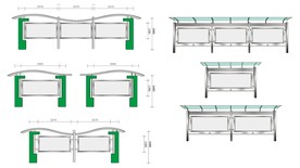 不锈钢宣传栏造型