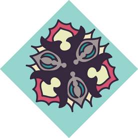 古典少数民族花纹底纹矢量