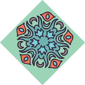 古典少数民族花纹底纹矢量