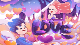 卡通动漫创意插画