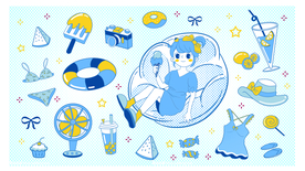 卡通动漫创意插画