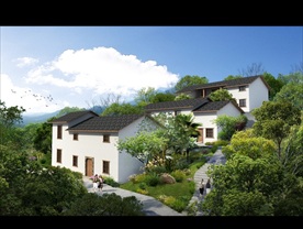 乡村改造乡村建设道路景观效果图