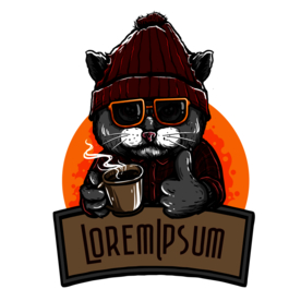 咖啡  猫咪   素材