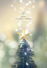 温馨圣诞插画背景装饰海报图图片