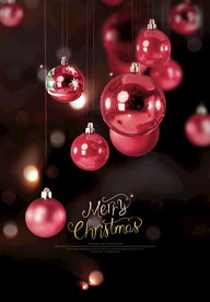 温馨圣诞插画背景装饰海报图图片