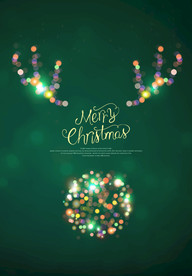 温馨圣诞插画背景装饰海报图图片