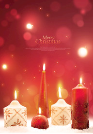 温馨圣诞插画背景装饰海报图图片