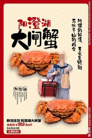 平面海报-大闸蟹