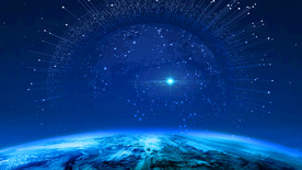 科技感清新宇宙广告背景