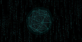 蓝色科技感互联网几何背景