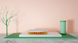 立体展台活动促销背景海报素材